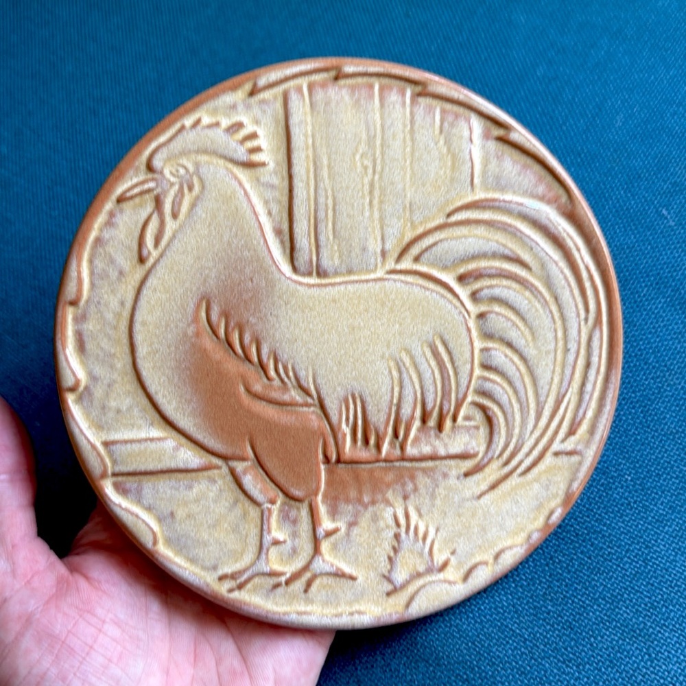 Frankoma vintage ceramic rooster trivet - Picture 3 of 4